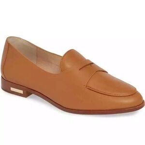 LOUISE ET CIE Woman's ZANIE Tan Hazelnut LEATHER Loafer Size 9.5 M $139
